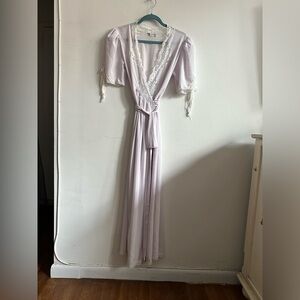 Vintage Christian Dior wrap night gown. Stunning chiffon / lace. Fits size M.